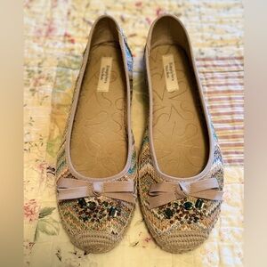 Simply Vera Women's Flats with Bow & Embellishment Detail